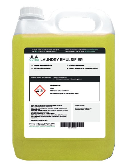 Commercial laundry emulsifier