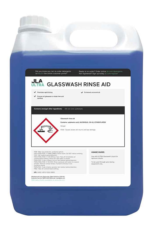 Commercial glasswash rinse aid