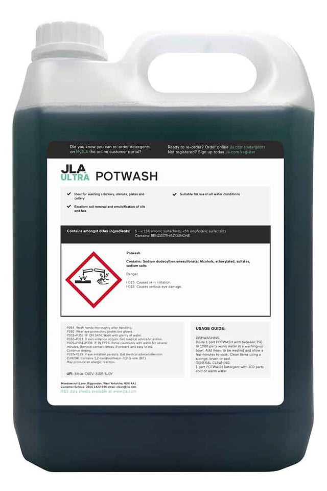 Commercial potwash