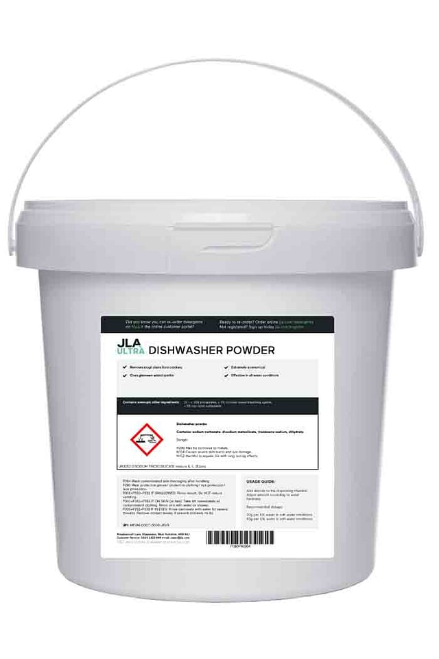 Commercial dishwasher powder