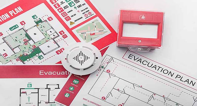 Fire safety planning, alarms and AOV