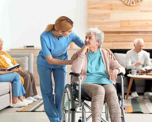 Care home staff