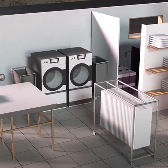 Care home laundry animation page