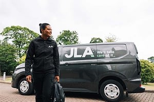 JLA van and engineer