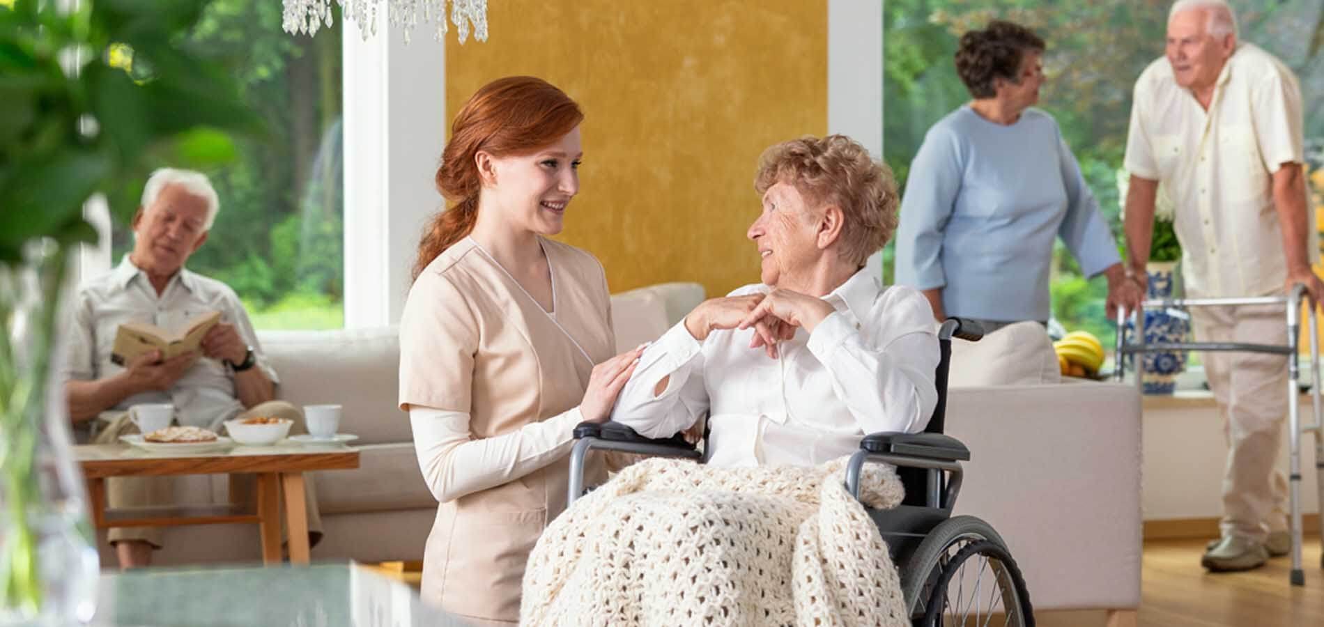 Care home resident