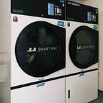 Commercial tumble dryers in situ