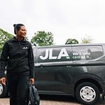 JLA van and engineer