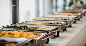 Catering equipment in a commercial kitchen