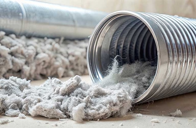 Commercial dryer lint