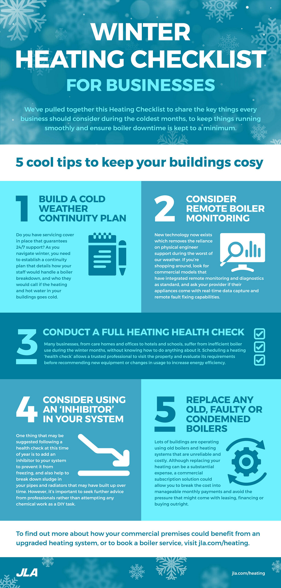 Winter heating checklist