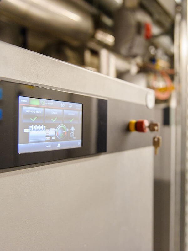 Commercial Boiler control panel