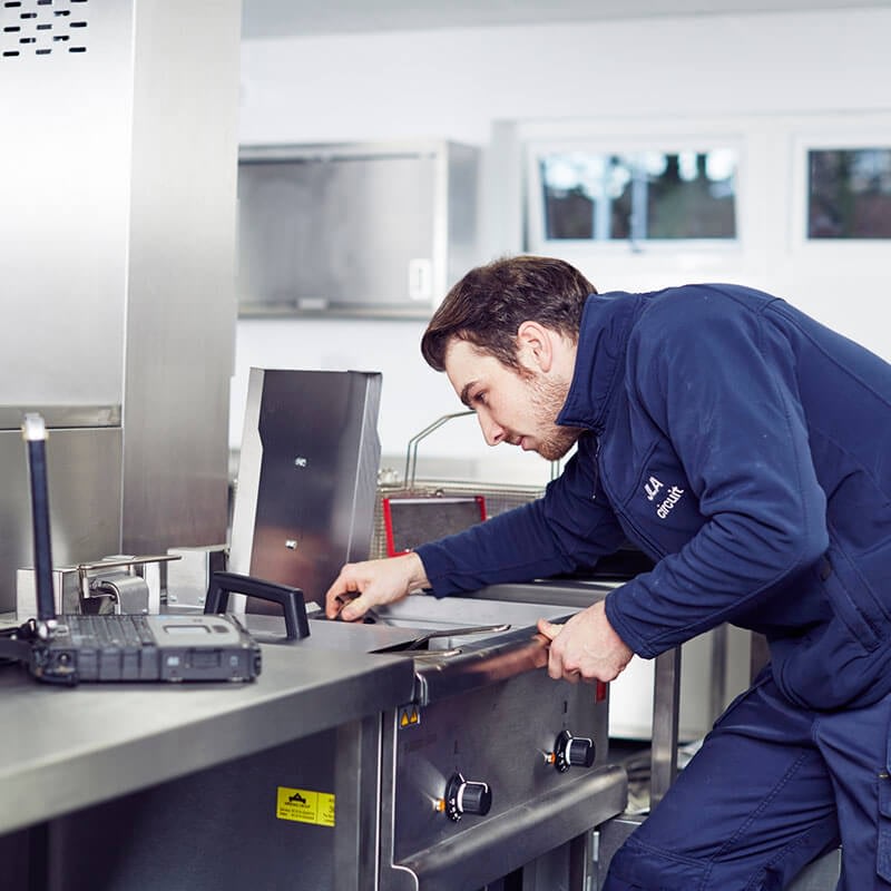 Servicing catering equipment