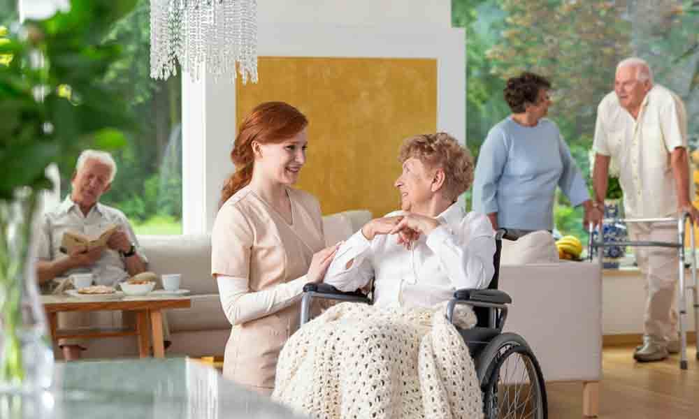 Care home staff and visitors