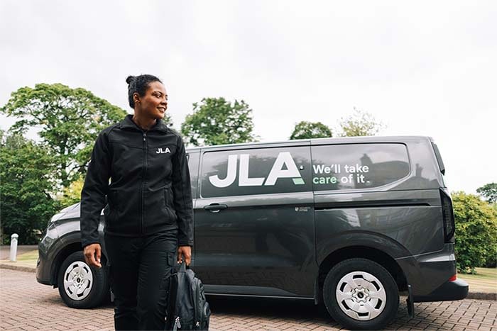 JLA van and engineer