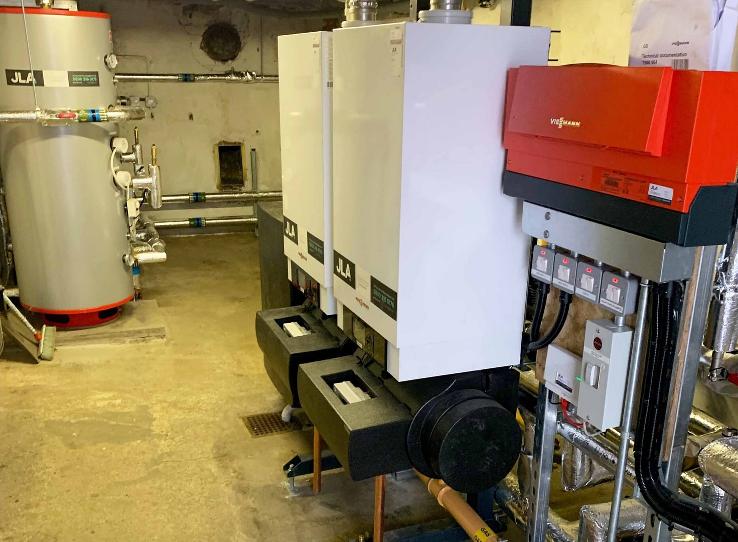 JLA boiler installation project