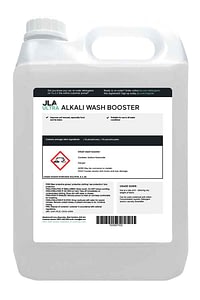 Commercial alkali wash booster