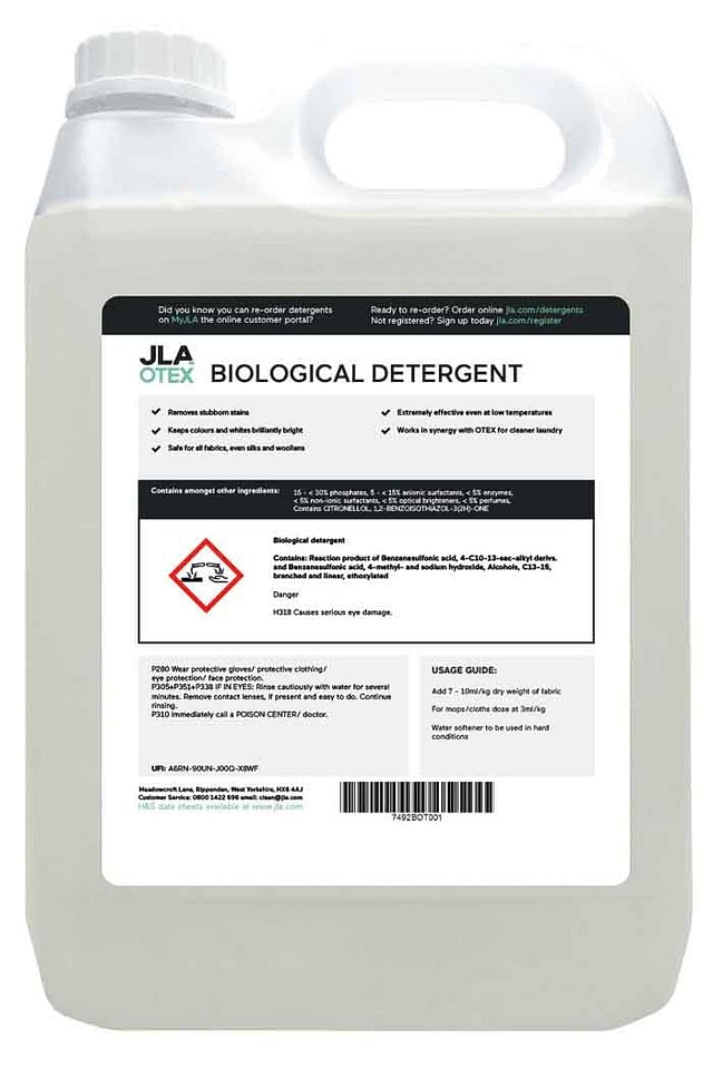 JLA bio detergent bottle