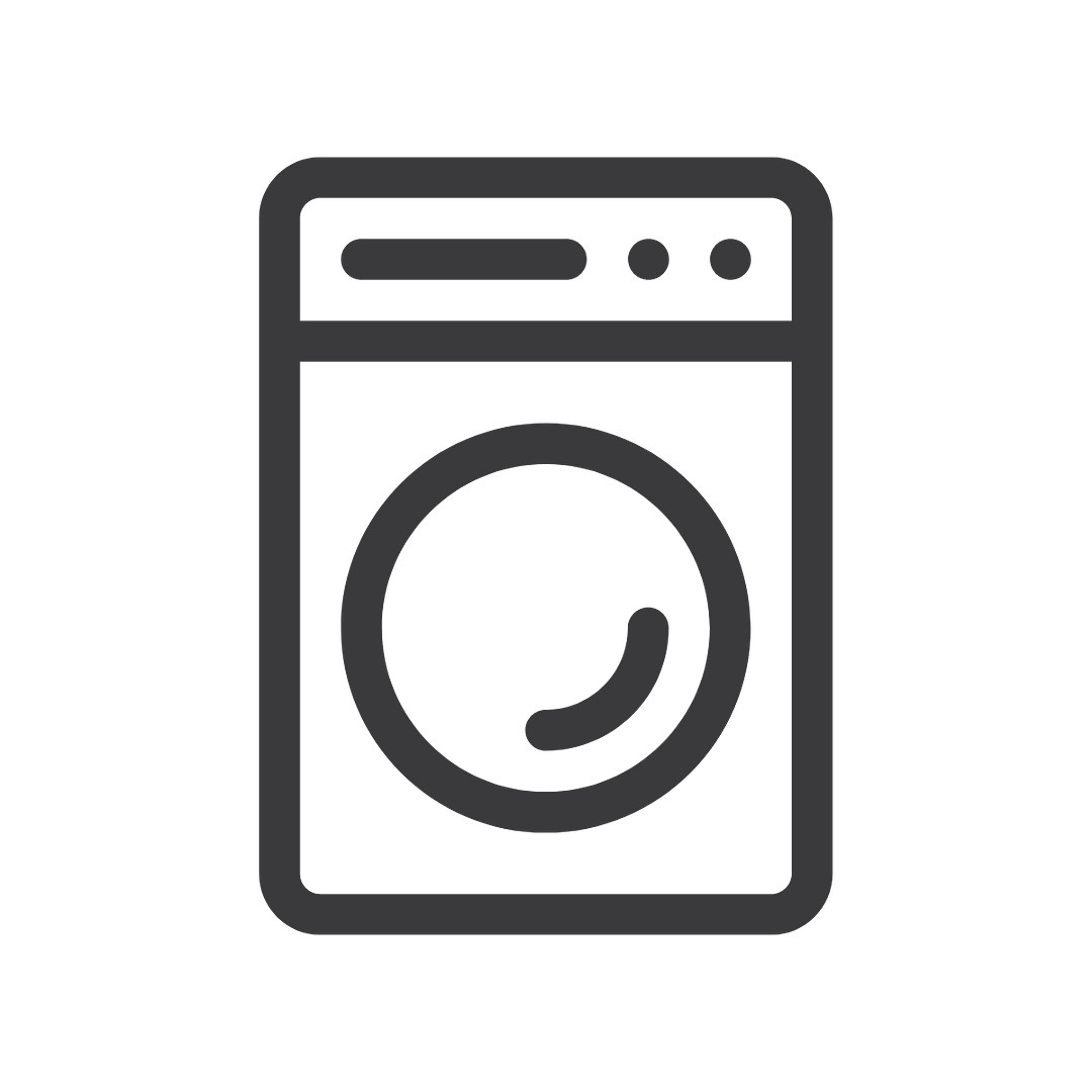 Commercial washing machine icon