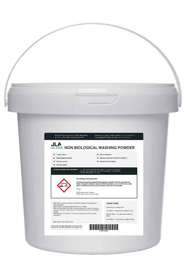 Non-bio commercial washing powder