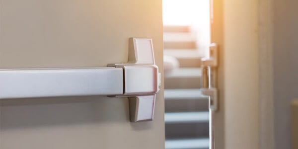 Fire doors closing